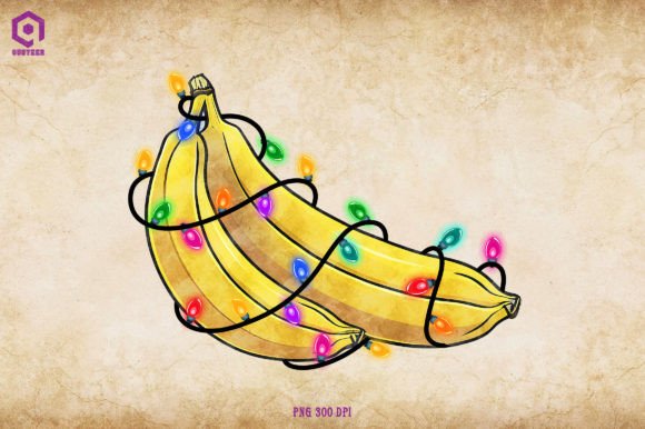 Banana Christmas Tree Lights: A Designer's Review of These Illustrations