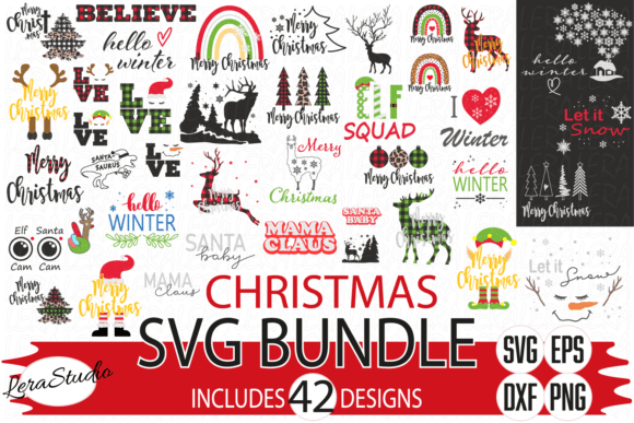 Bundle Merry Christmas Illustrations for Modern Publishing