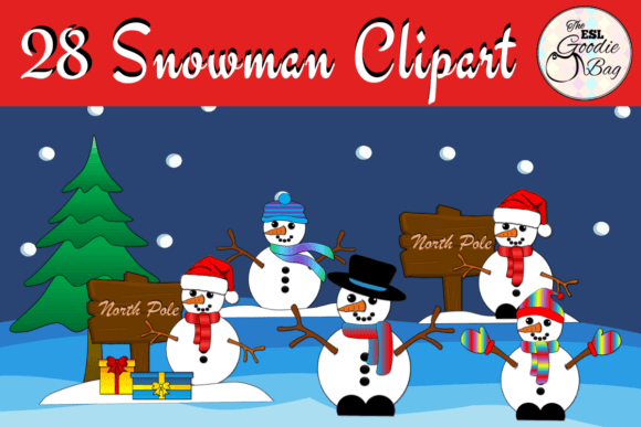 Christmas and Winter Snowman Clipart