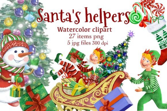 Christmas Clipart,Santa s Helpers Png,jp Review