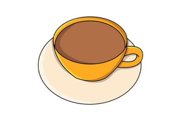 Christmas Coffee Hot Vector Illustration for Crafting