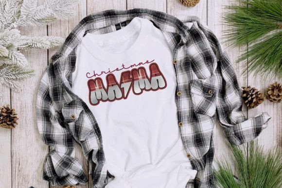 Christmas Mama Glitter Sublimation: Festive Illustrations for Real Crafters