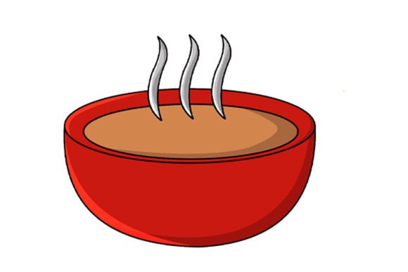 Christmas Soup Icon Vector Illustration for Festive Branding