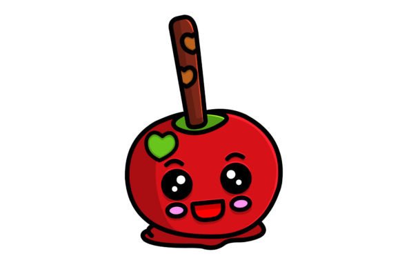 Cute Apple Christmas Character Vector for Festive Illustrations