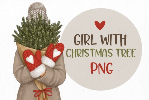 Girl with Christmas Tree Review: A Premium Illustrations Asset for Modern Brands