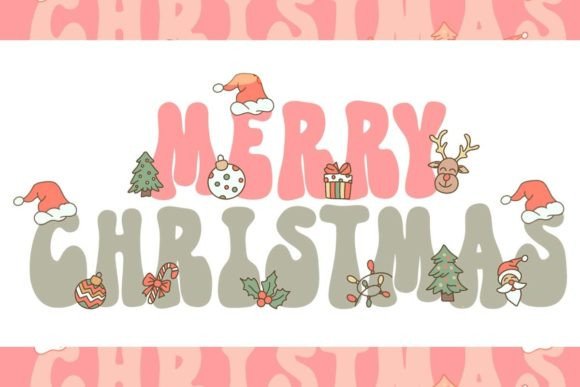Merry Christmas Elements Sublimation for Illustrations