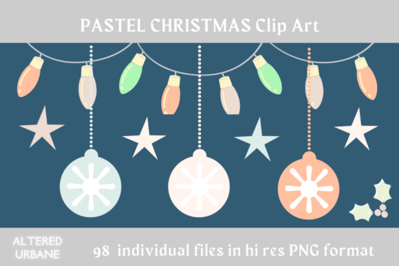 Pastel Christmas Clip Art: A Review for Digital Illustrations