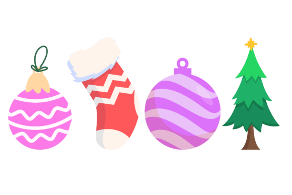 Set Christmas Desain: Festive Illustrations for Real Branding
